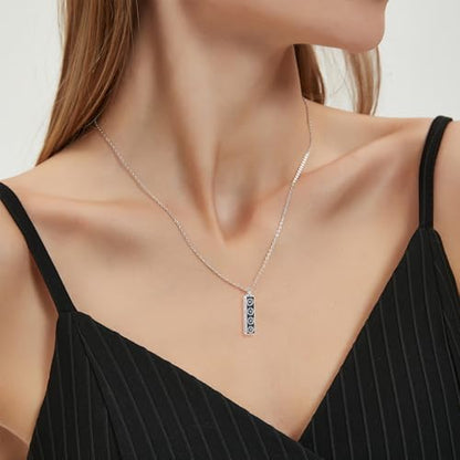 Flower Cute Animal Sterling Silver Pendant Urn Ashes Necklace for Women BF0709 - color: Bar *Daisy 1