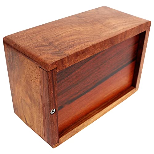 Wooden Urn Box - Urn for Human Ashes Funeral Cremation Urn(X-Small) - size: X-Small