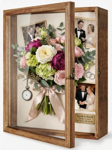 TJ.MOREE Large Shadow Box 16x20 Display Case Wood Picture Frame Carbonized - color: Carbonized, size: 16x20
