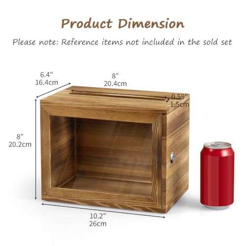 Wedding Card Box, Wooden Keepsake Card Box for Party, Bridal Shower