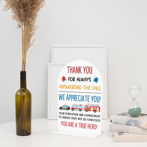 First Responders Appreciation Sign We Appreciate You Decorations 1972 - color: Appreciate