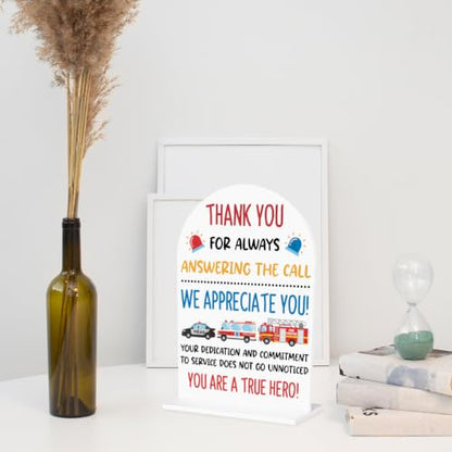 First Responders Appreciation Sign We Appreciate You Decorations 1972 - color: Appreciate