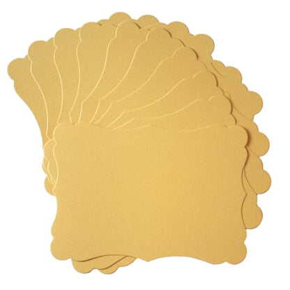 50 Pack Shiny Gold Blank Cardstock Greeting Cards, 4x6IN - color: Gold, size: 4x6IN