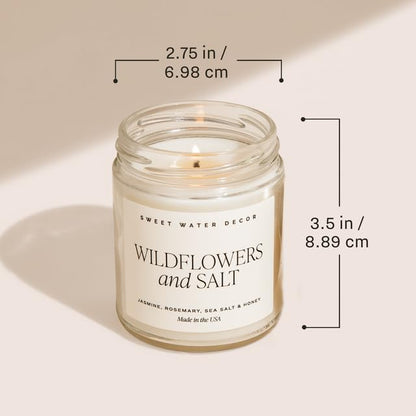 Sweet Water Decor The Best Is Yet To Come, Sea Salt Citrus Musk Amber Scent, 9oz Soy Candle, Gold Lid, Non-Toxic, Gift for Engagement, Graduation, Retirement, Wedding, Bridal Party, 40+ Hour Burn Time - style: The Best is Yet to Come