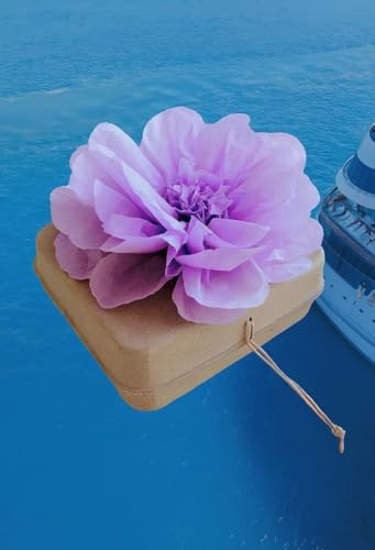 Cruise Approved Biodegradable Water Burial Urn, Lilac Flower, Large Adult