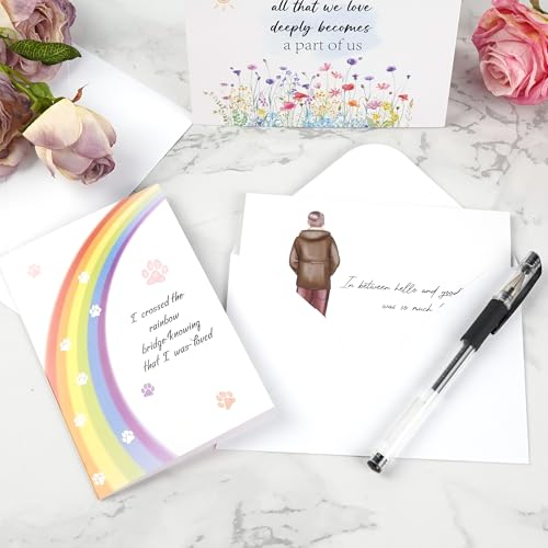 24 Pcs Loss of Pet Sympathy Cards - color: Dog Sympathy 01