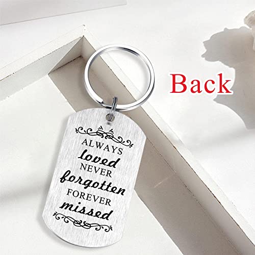 Alotozo Memorial Gifts - Sympathy Keychain for Loss of Loved One - color: Sister Memorial Gifts