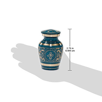 Azure Cremation Urn (Keepsake/Mini-Not Full Size) - size: Keepsake