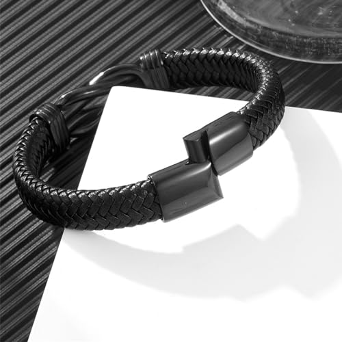 RIPFEVURN Urn Bracelet for Ashes for Women Men Infinity Knot Cremation Jewelry Leather Cuff Bangle Memorial Ashes Bracelet