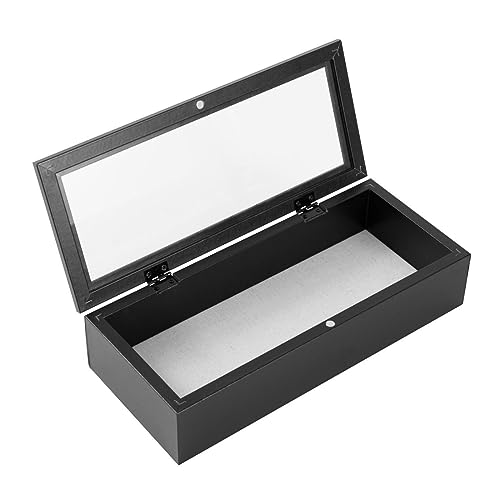 Muzilife 12.5x5 Shadow Box Wood Picture Frame, 2.16 Deep, Real Glass, Black - color: Black, size: 12.5x5