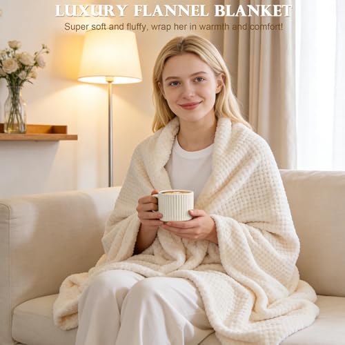 Get Well Soon Gifts Baskets for Women Self Care Package After Surgery Gifts | Feel Better Hug In a Box Gifts for Women Cancer Sick Friends Mom Her, Inspirational Thinking of You Recovery Gifts w/ Blanket - color: White-Get well