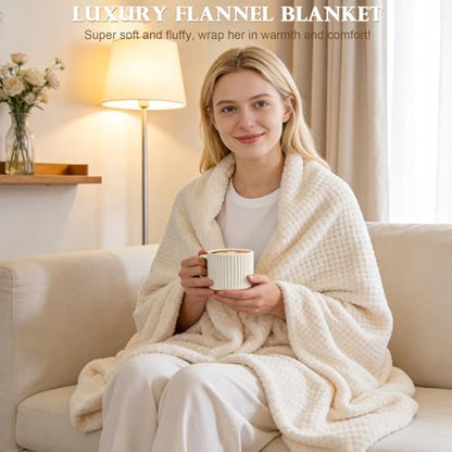 Get Well Soon Gifts Baskets for Women Self Care Package After Surgery Gifts | Feel Better Hug In a Box Gifts for Women Cancer Sick Friends Mom Her, Inspirational Thinking of You Recovery Gifts w/ Blanket - color: White-Get well
