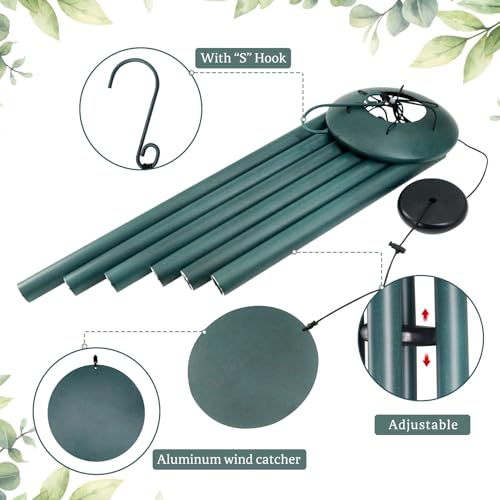ASTARIN 45in Wind Chimes for Outside,Green - size: 45" Green