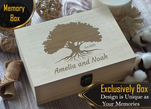 Custom-Crafted Tree of Life Memory Gifts with Name Engraving - Unique Personalized Memorial & Sympathy Present