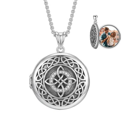 925 Sterling Silver Patron Saint Necklace Amulet Miraculous Medal Pendant Jewelry for Men Women with Friendship Talisman Travel Inspirational Gifts - color: black-L