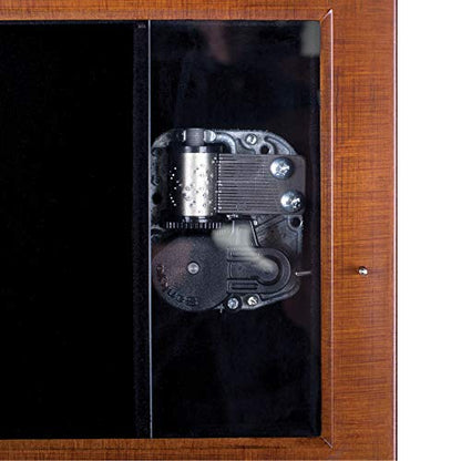 Cottage Garden Inspirational Music Box - Treasured Memory Plays Amazing Grace with Woodgrain Finish