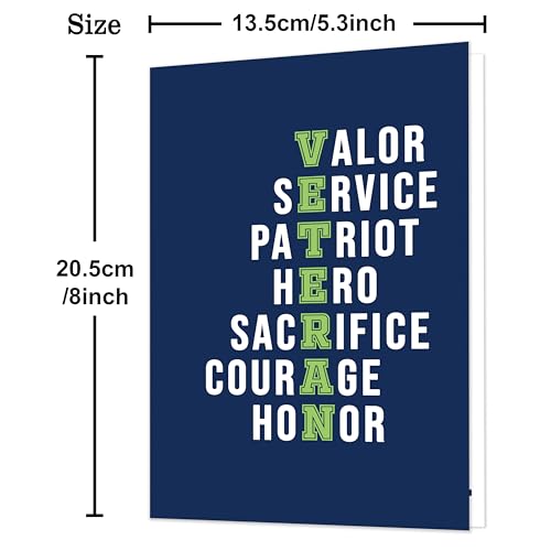 Veterans Day Card, Veterans Day Cards Gifts for Men Women - color: Veterans A