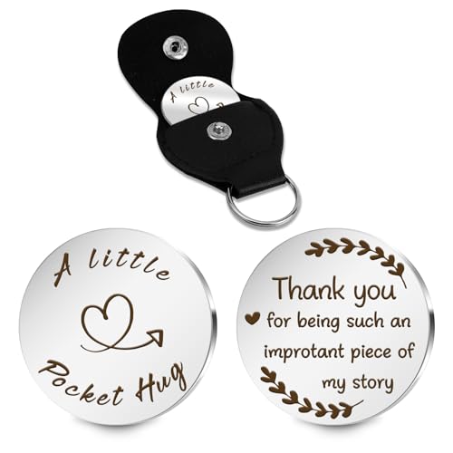 Pocket Hug Token Valentines Day Gifts For Him Graduation Gifts Back To School Gifts 2026 Eatser Basket Stuffer Keepsake - color: To Teacher:an Improtant Piece of My Story