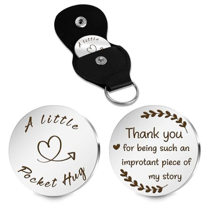 Pocket Hug Token Valentines Day Gifts For Him Graduation Gifts Back To School Gifts 2026 Eatser Basket Stuffer Keepsake - color: To Teacher:an Improtant Piece of My Story