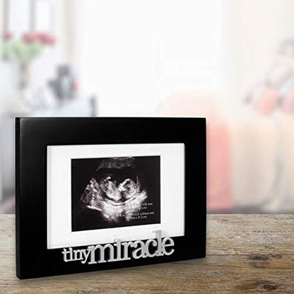Malden International Designs Expressions Tiny Miracles Matted Picture Frame, 3x4/4x6, Black - style: Black