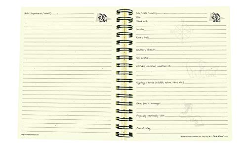 Write it Down series by Journals Unlimited, Guided Journal, Hiking, A Hiker's Journal, Full-size 7.5"x 9", Kraft Hard Cover, Made in USA