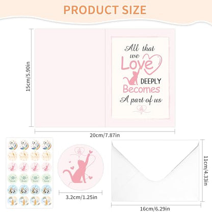 24 Pcs Loss of Pet Sympathy Cards - color: Pet Sympathy
