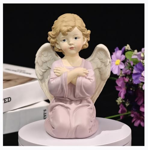 5.32 Inch Praying Angel Figurine, Resin Guardian Statue | Painted Keepsake For Mom, Daughter, Sister, Friend, Prayer Corners, Shelves, Desks, Nightstands And Sympathy Gifts - size: 5.32"H