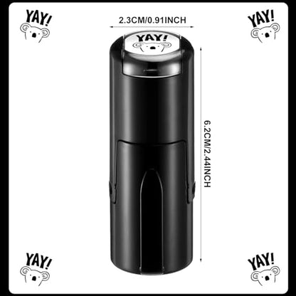 Supervitae 2 Pack Koala Print Stamps Ink Stamper | Mini Self Inking Stamps for Party Educational Activities Craft Supplies - color: Black, style: Koala