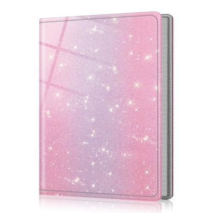 Fintie Photo Album 5x7 Photos, 52 Pockets Small Capacity Wallet Albums Book | Vegan Leather Cover, 5X7 Picture Keepsakes, Family/Wedding/Travel Memory Book, For Boys Girls Art Work, Fantasy Ombre - color: fantasy ombre