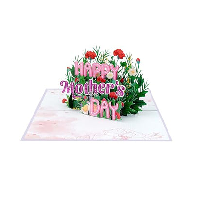 iGifts And Cards Happy Mother's Day 3D Pop-Up Card 5" x 7" | Floral Bouquet, Garden Design, Mom, Grandma, Wife, Alternative to Flowers, With Notecard, Keepsake - color: Happy Mother's Day 6