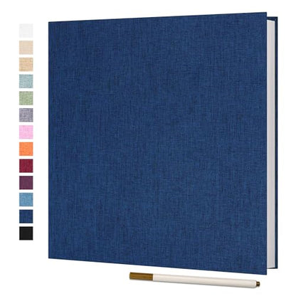 Vienrose Large Photo Album Self Adhesive for 4x6 5x7 8x10 Pictures Scrapbook Album DIY Scrap Book 40 Sticky Pages with A Metallic Pen | Scrapbook Album, 20 Sheets, 4x6 5x7 8x10 Photos, Metallic Pen, DIY Memory Book, Travel Photos, Birthday Gift - color: B