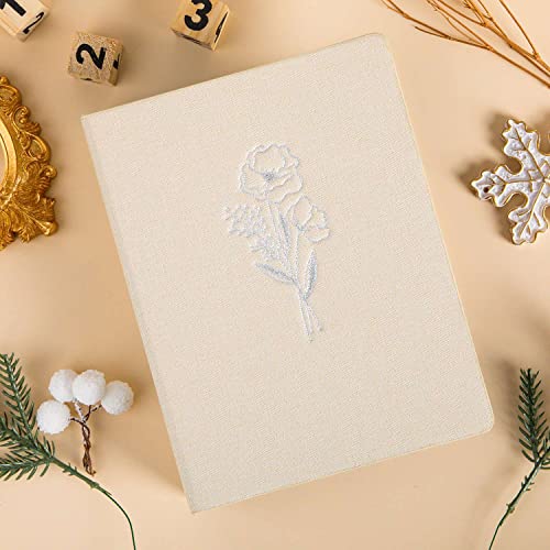Lanpn Photo Album 4x6 50 Pictures 2 Packs, Small Mini Capacity Linen Photo Book Sets, Each Pack Holds 100 Top Loader Vertical Only Picture for Kids Boy Girls Beige - color: Beige, size: 50 Pockets/2PK