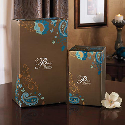 Pavilion Gift Company Perfectly Paisley Angel Tea Light Candle Holder, 8-Inch Tall, Tea Light Candle Not Included