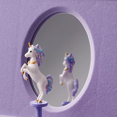 Lenox Childhood Memories Musical Unicorn Jewelry Box | silverplate over stamped steel | wind-up musical unicorn design | keepsake jewelry organizer, gift for women - style: Unicorn
