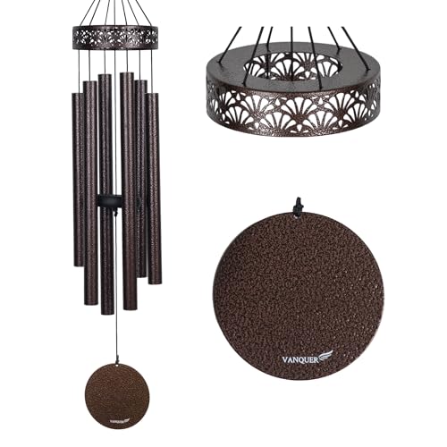 Wind Chimes for Outside Deep Tone - 38'' Wind Chimes Outdoor Clearance, Deep Tone, Soothing, Windchimes Outdoors, Memorial, Sympathy, Garden Patio Yard, Home Décor (38" Bronze) - size: 38" Bronze