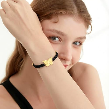 zeqingjw Butterfly Urn Bracelet for Ashes for Women Men - color: Gold