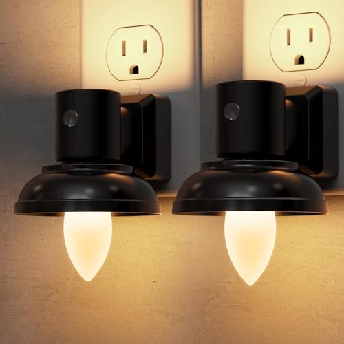 L LOHAS LED Night Light, 2 Pack Night Lights Plug into Wall - color: Barn, size: 2 Pack