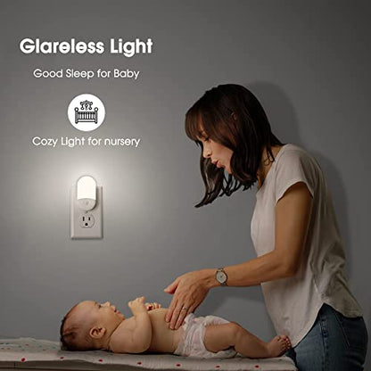 L LOHAS LED Night Light Plug in, 4 Pack 0.6W LED Night Light for Kids, Auto - color: Daylight, size: 4 Count (Pack of 1)