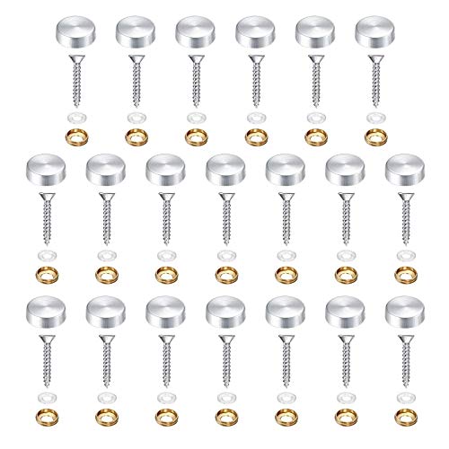 Screw Cap Covers Decorative Mirror Screws, Stainless Steel Screw Cap/Cover - size: 16mm