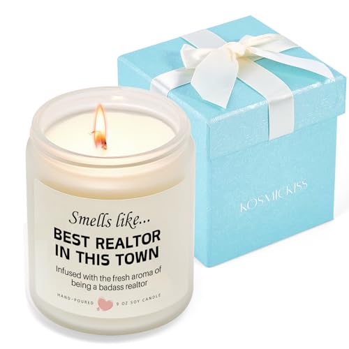 Funny Realtor Gifts Lavender Scented Candle Real Estate Agent Gift - color: Gifts for Real Estate Agents