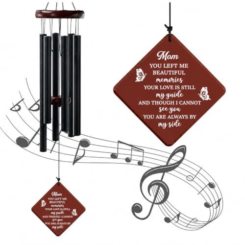Memorial Sympathy Gifts for Loss of Mom, 36" Memorial Wind Chimes | for Loss of Mother Sympathy Gift, Bereavement Gift for Loss of Mom Windchimes in Memory of Mom Gifts,for Garden Decoration - size: 36"Memorial Mom