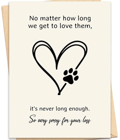 fancu Pet Sympathy Card for Dogs - color: ZC-021