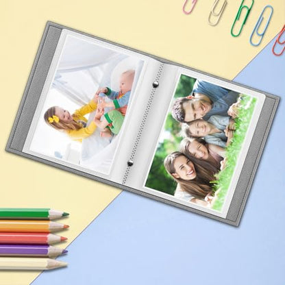 Fintie Photo Album 4x6 Photos - 52 Pockets Small Wallet Albums For Family | Vegan Leather Cover, 4X6 Picture Keepsakes, Family/Wedding/Travel Memory Book, Baby/Kids/Boys/Girls Gift, Coquette Cherries - color: Coquette Cherries