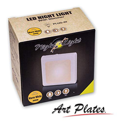 Plug in Dimmable LED Night Light with Dusk to Dawn Auto Sensor, Adjustable Brightness, Warm Light, Auto On-Off Nightlight for Bathroom, Hallway, Nursery, Bedrooms - View from the Sand on Beach - color: View from the Sand on Beach