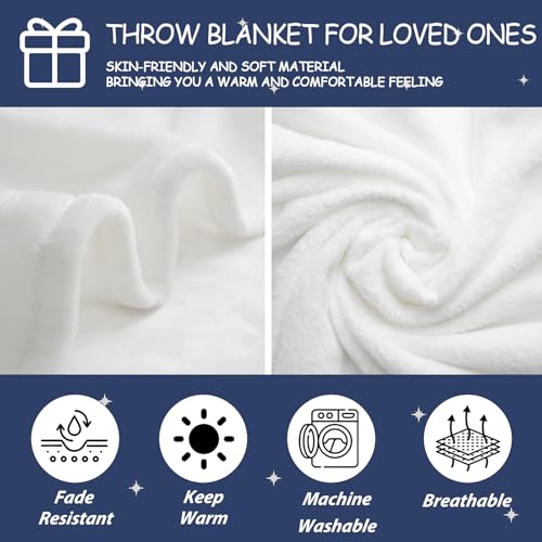 Ships Next Day, Memorial Sympathy Gifts for Loss of Mom Dad Grandma Grandpa - Printed in USA, Hugs from Heaven Flannel Blanket, in Memory of Gifts, Condolence Bereavement Remembrance Gifts, 80''x60'' - size: 80"L x 60"W