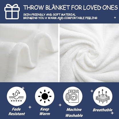 Ships Next Day, Memorial Sympathy Gifts for Loss of Mom Dad Grandma Grandpa - Printed in USA, Hugs from Heaven Flannel Blanket, in Memory of Gifts, Condolence Bereavement Remembrance Gifts, 80''x60'' - size: 80"L x 60"W
