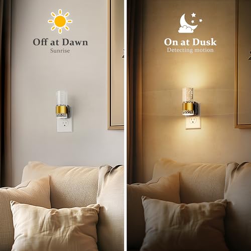 JandCase Night Light, Night Lights Plug into Wall, 3000K Dimmable LED - color: Gold-3000K, size: 1 Pack