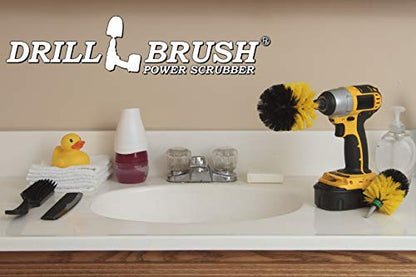Bathroom Accessories for Cleaning - Bathtub Cleaning Tools - Sink Scrubber | Bathroom Cleaning Supplies - Shower Cleaner Brush - Glass Shower Door Brush - Tile Grout Cleaner - Power Cleaning Brush - color: Yellow
