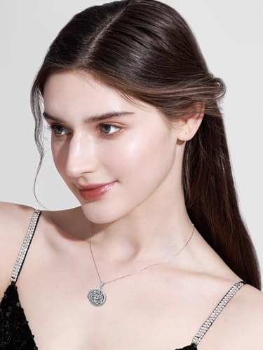 Dorunmo Locket Necklace 925 Sterling Silver Pictures Photo Keep Someone Near to You Custom Lockets Mother's Day Jewelry Personalized Photo Locket Gifts - color: O-Evil Eye, style: Locket Only