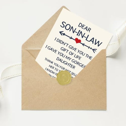 Son in Law Birthday Card, Happy Birthday Card for Son in Law - color: BK-124